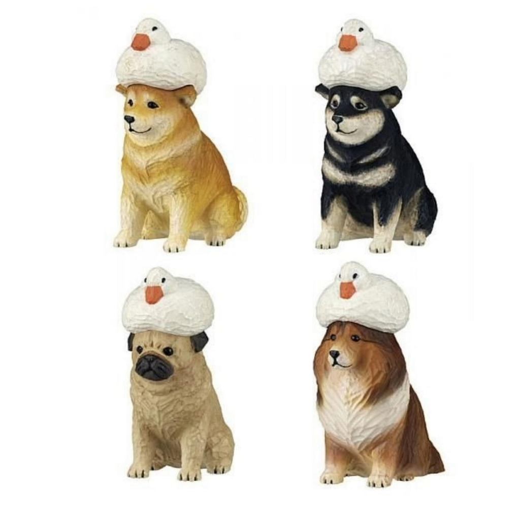 Kitan Club Akane ไม้แกะสลักเป็ดและสุนัข x ทั้งหมด 4 ประเภทชุด Full Comp Gacha Gacha Capsule ของเล่น