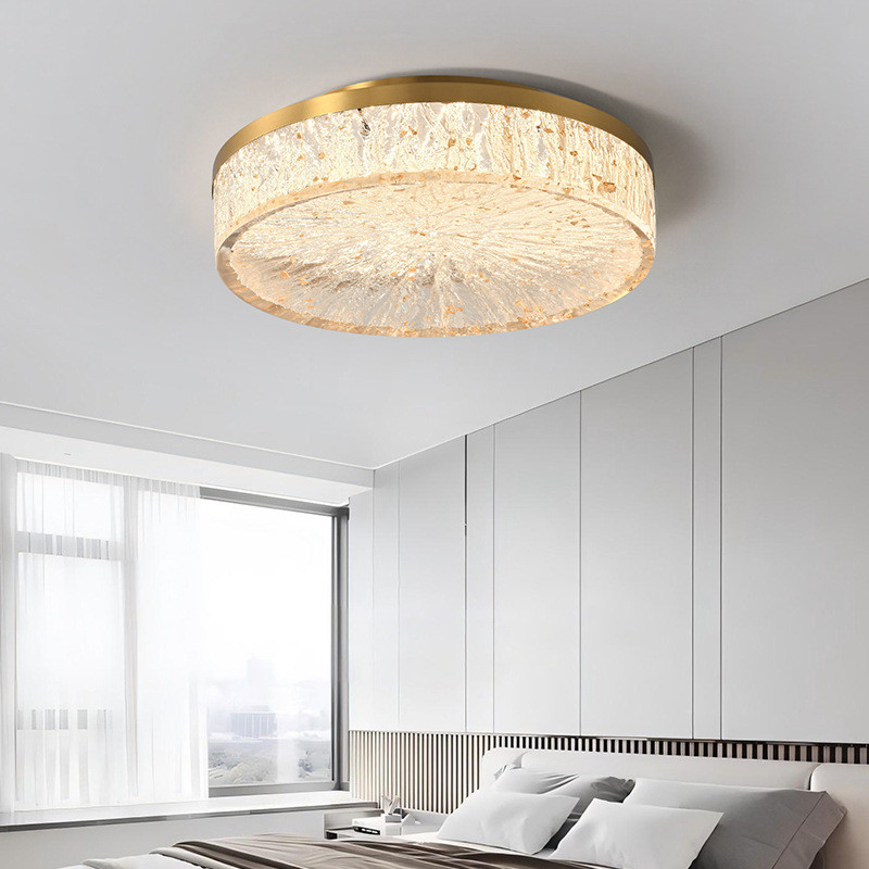 Italian-style light luxury minimalist bedroom ceiling light, high-end bedroom light, modern simple c