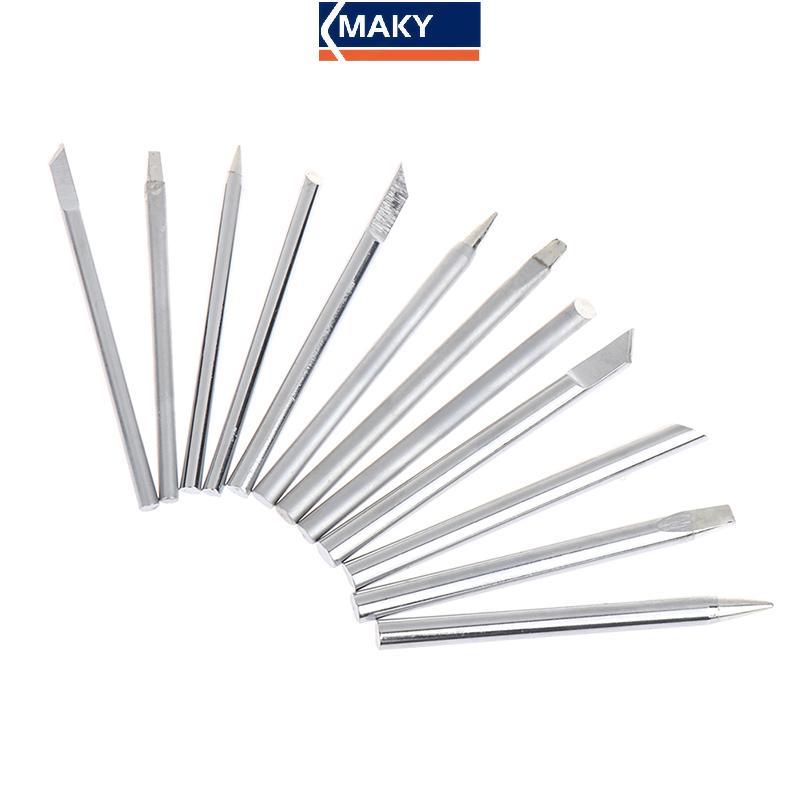 MAKY 4 ชิ้น/เซ็ตหัวแร้งบัดกรี 30 W 40 W 60 W สําหรับภายนอกความร้อนบัดกรีเหล็กหัวทองแดงเปลี่ยนเคล็ดลั