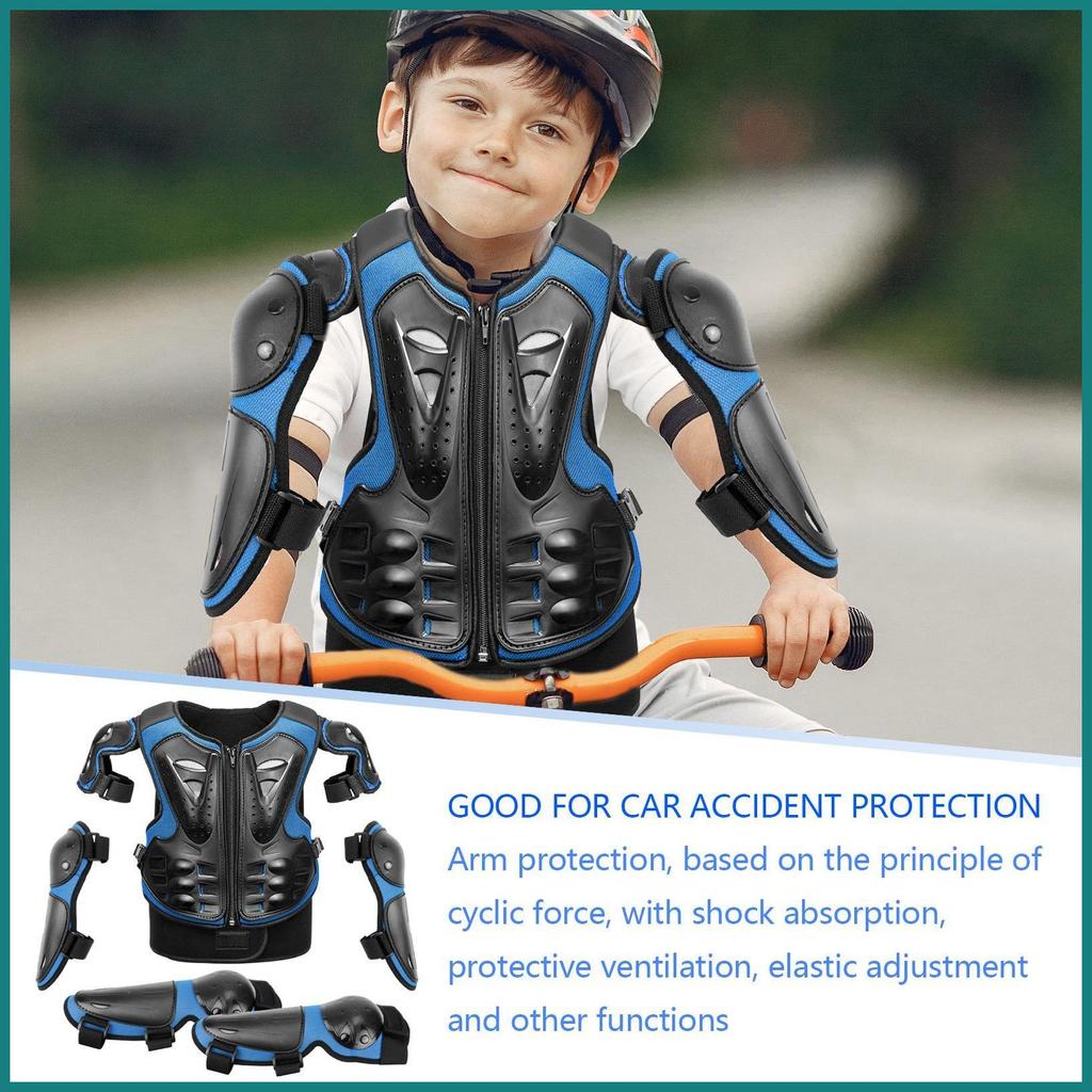 Dirt Bike Gear สําหรับเด็ก 8-14 Dirt Bike อุปกรณ์เสริม 5 ชิ้นเด็ก Motocross Gear Youth Chest Protect