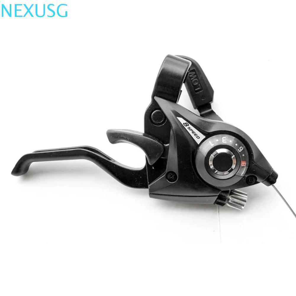 NEXUSG 3x7 21 สปีด 3x8 24 สปีด Thumb Gear Shift Lever ชุดอะไหล่จักรยานสีดํา เบรค Levers สําหรับเสือหมอบและเสือภูเขา