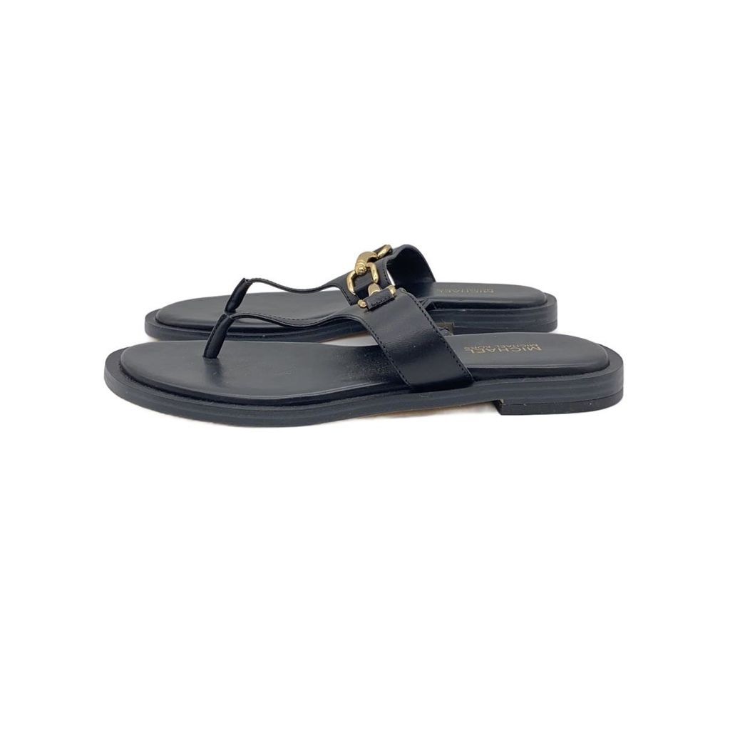 MICHAEL KORS Sandals 6M BLK pvc Direct from Japan Secondhand