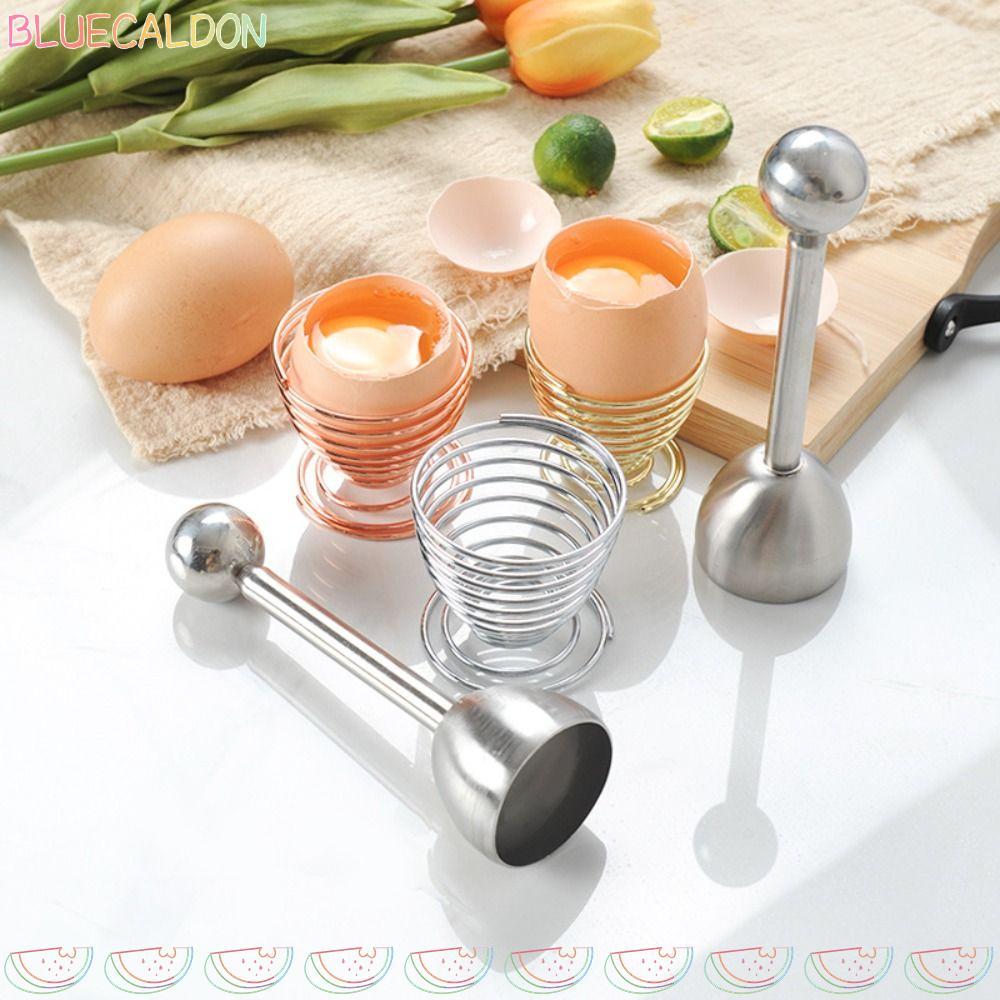 BLUECALDON Egg Shell Opener Gadgets ครัวคุณภาพสูง Egg-Knocker Egg Stand Egg Opener