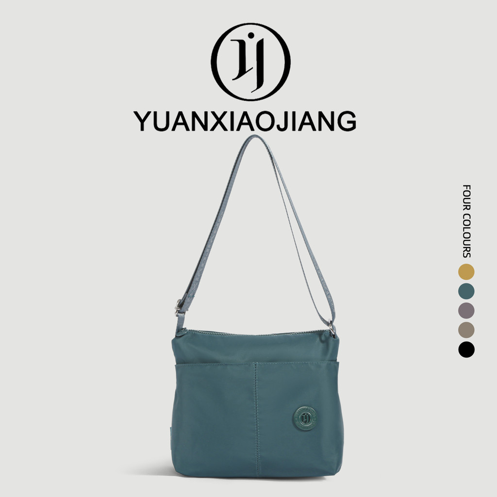 YUANXIAOJIANG กระเป๋าสะพายข้างหลายซิปช่องเยอะไนลอนกันน้ำจุได้มากน้ำหนักเบาแฟชั่นใหม่ล่าสุด