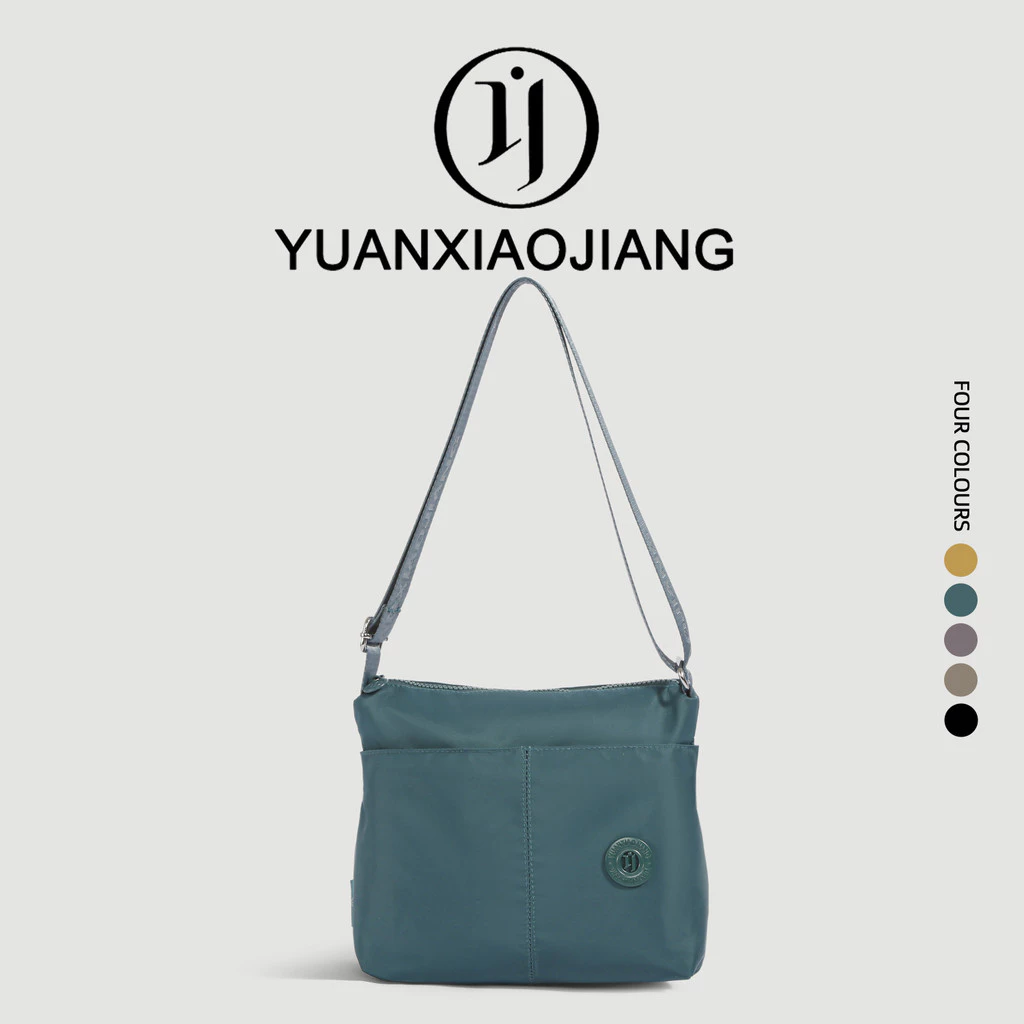 YUANXIAOJIANG กระเป๋าสะพายข้างหลายซิปช่องเยอะไนลอนกันน้ำจุได้มากน้ำหนักเบาแฟชั่นใหม่ล่าสุด