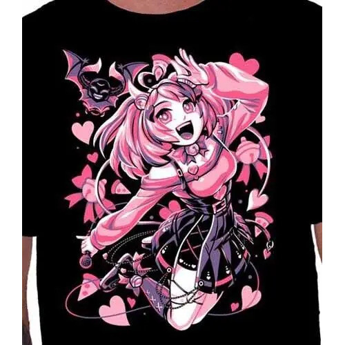 เสื้อยืด Vshojo Ironmouse Action สำหรับผู้ใหญ่