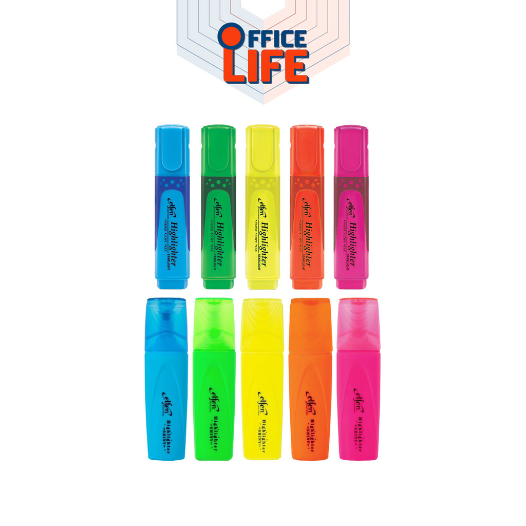 Elfen (เอลเฟ่น) ปากกาเน้นข้อความ ไฮไลท์ รุ่น Starlight / Shiny ( 1 ด้าม )