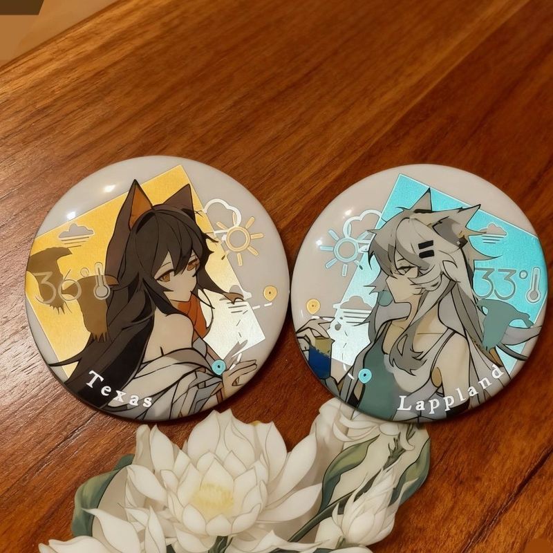 [Bota Shop] Texasla Prand Double Wolf Ark Tomorrow Animation Game ของขวัญตราสะท้อนแสง PS