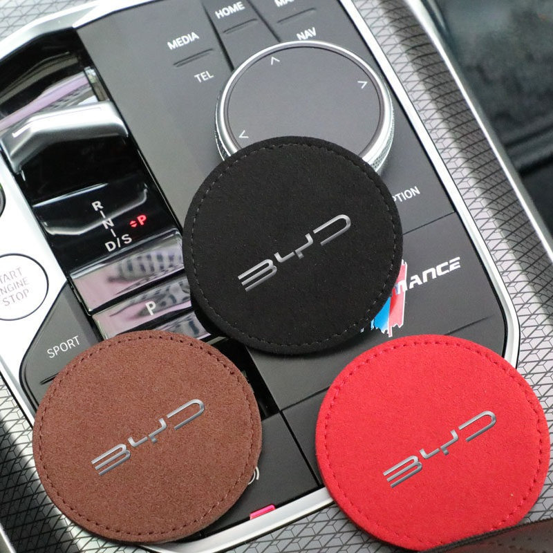 เหมาะสําหรับ BYD Seal 06GT ฤดูร้อน Dolphin Mini Dolphin GS E2 E3 รถ Flip Fur Coaster, Qin PLUS