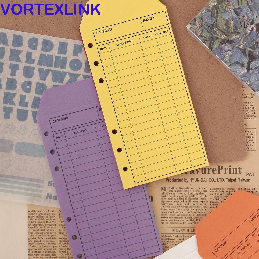 VORTEXLINK Budget ซองจดหมาย,เงิน Kawaii Cardstock เงินสดซองจดหมาย,หลวม leaf Planner อุปกรณ์เสริม Bud