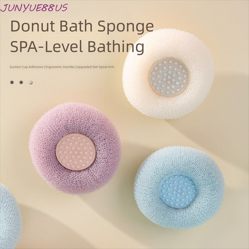 JUNYUE88US Body Scrubber, Dead Skin Remover SPA Shower Bath Ball, นุ่มพร้อมถ้วยดูด Rich Bubble แปรงน