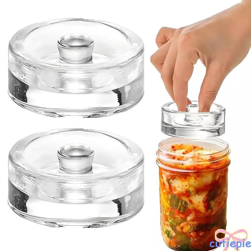 Cutie Glass Weight สําหรับหมัก Mason Jar ทําความสะอาดง่าย การหมักน้ําหนัก