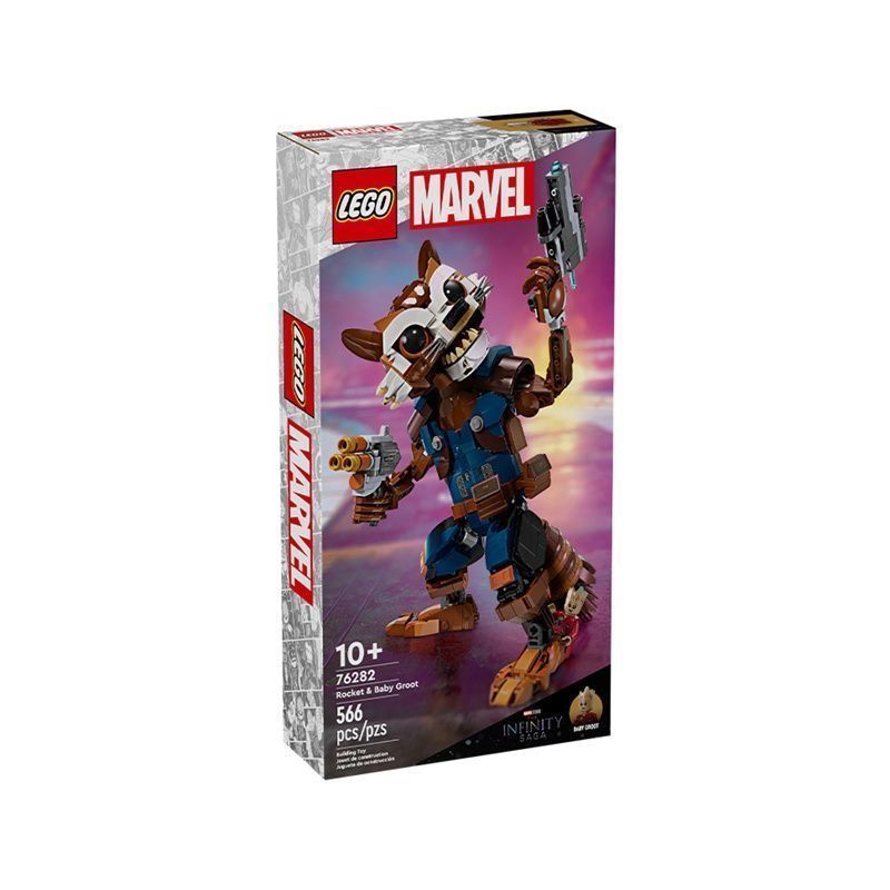 [LEGO] LEGO Building Blocks 76282 Rocket Raccoon และ Groot Baby Marvel Avengers ของเล่น