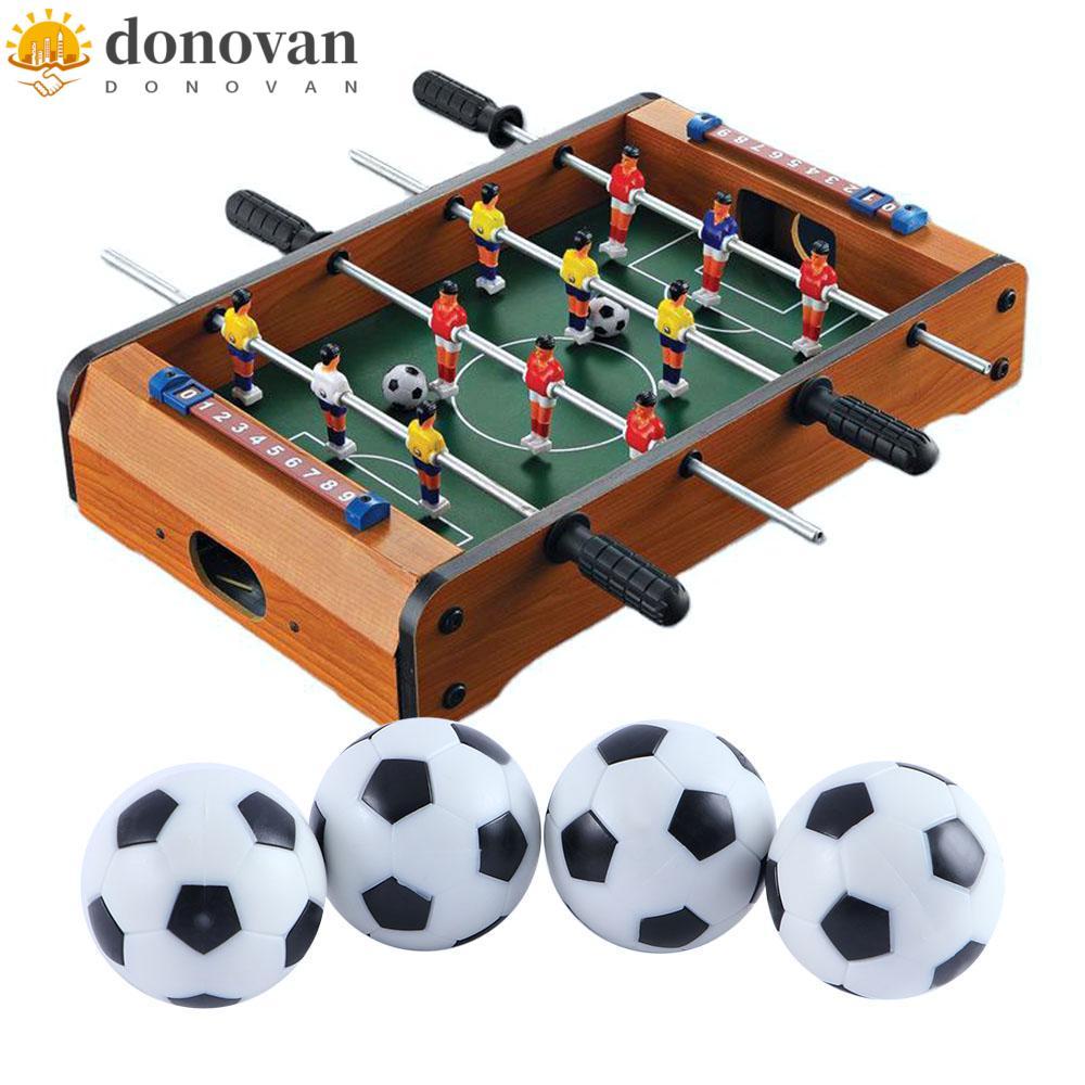 DODONVAN Football 32mm 4pcs Foot Balls ทนทาน Black&White Table Soccer