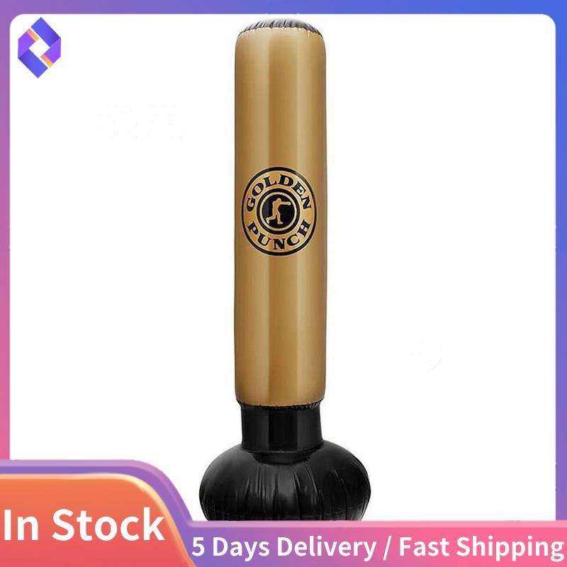 Boxing Punch Heavy Bag Inflatable Punching Bag Free-Standing Tumbler คอลัมน์กระสอบทรายสําหรับผู้ใหญ่