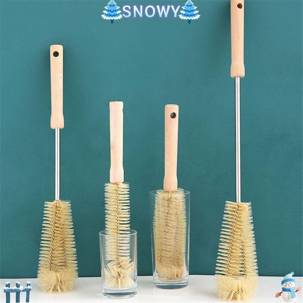 SNOWY แปรงทําความสะอาดห้องครัวอุปกรณ์ครัวด้ามไม้เครื่องมือซักผ้ามัลติฟังก์ชั่น