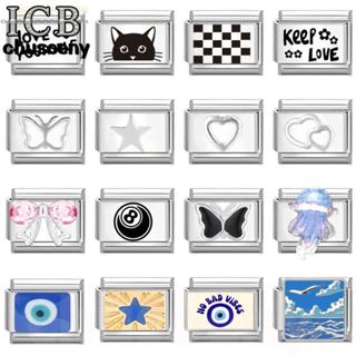 Hot สร้อยข้อมือเงินสไตล์อิตาเลียน ขนาด 9 มม. พร้อม.charm รูป…