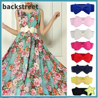 เข็มขัดเอวแบบโบว์ยืดหยุ่น สำหรับงานปาร์ตี้และคลับ ดีไซน์โบว์…