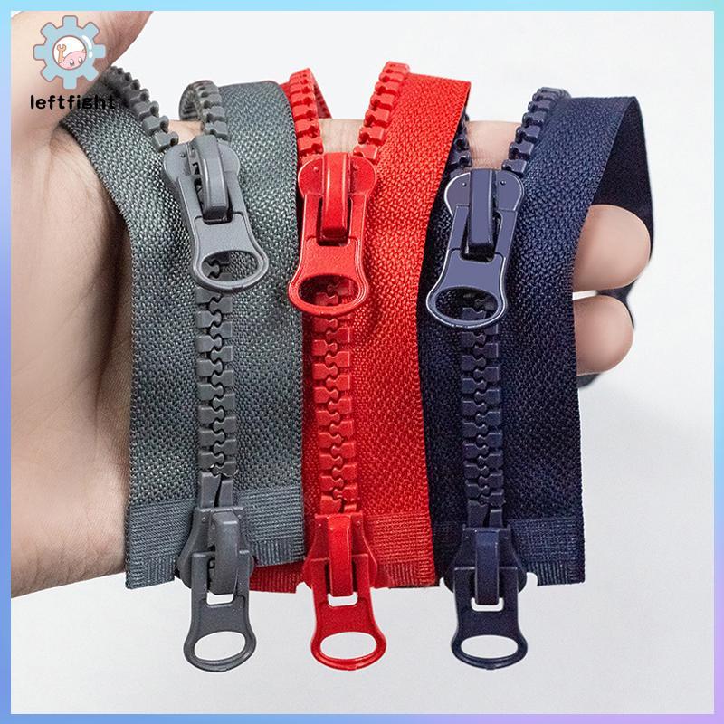 ซ้าย เรซิ่นซิปเปิด-จบ เดี่ยว/คู่ Sliders ซิปสองทาง Jaet Coat ยาว Zip Diy กระเป๋าเสื้อผ้าอุปกรณ์เย็บผ้า GHT