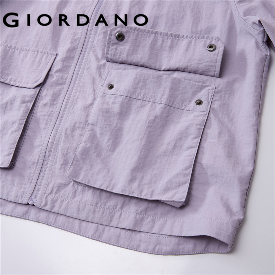 GIORDANO WOMEN Cooling cargo pockets raglan sleeve jacket 05376069 ราคา ถูกที่สุด ดีลบีเคเค แกลเลอรีภาพที่ 6