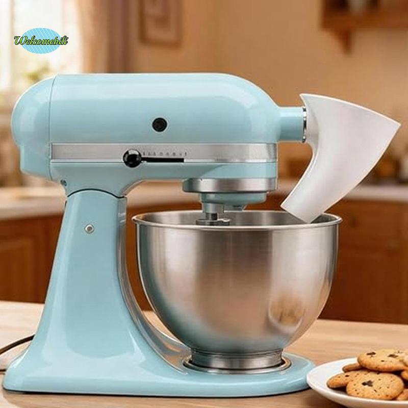 [WLB-t] ห้องครัว Aid Artisan Mixer ช่องทางแป้ง,เหมาะสําหรับ KSM150 ABS กรองสิ่งที่แนบมาเพื่อป้องกันน