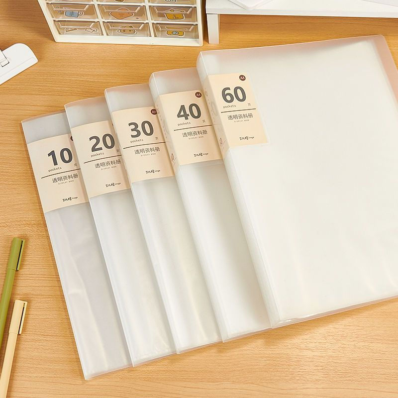 ขายร้อน [วัสดุแบรนด์ใหม่] โฟลเดอร์หน้าโปร่งใส-พลิกเพลงแผ่นโฟลเดอร์การจัดเก็บนักเรียนข้อมูลหนังสือกัน