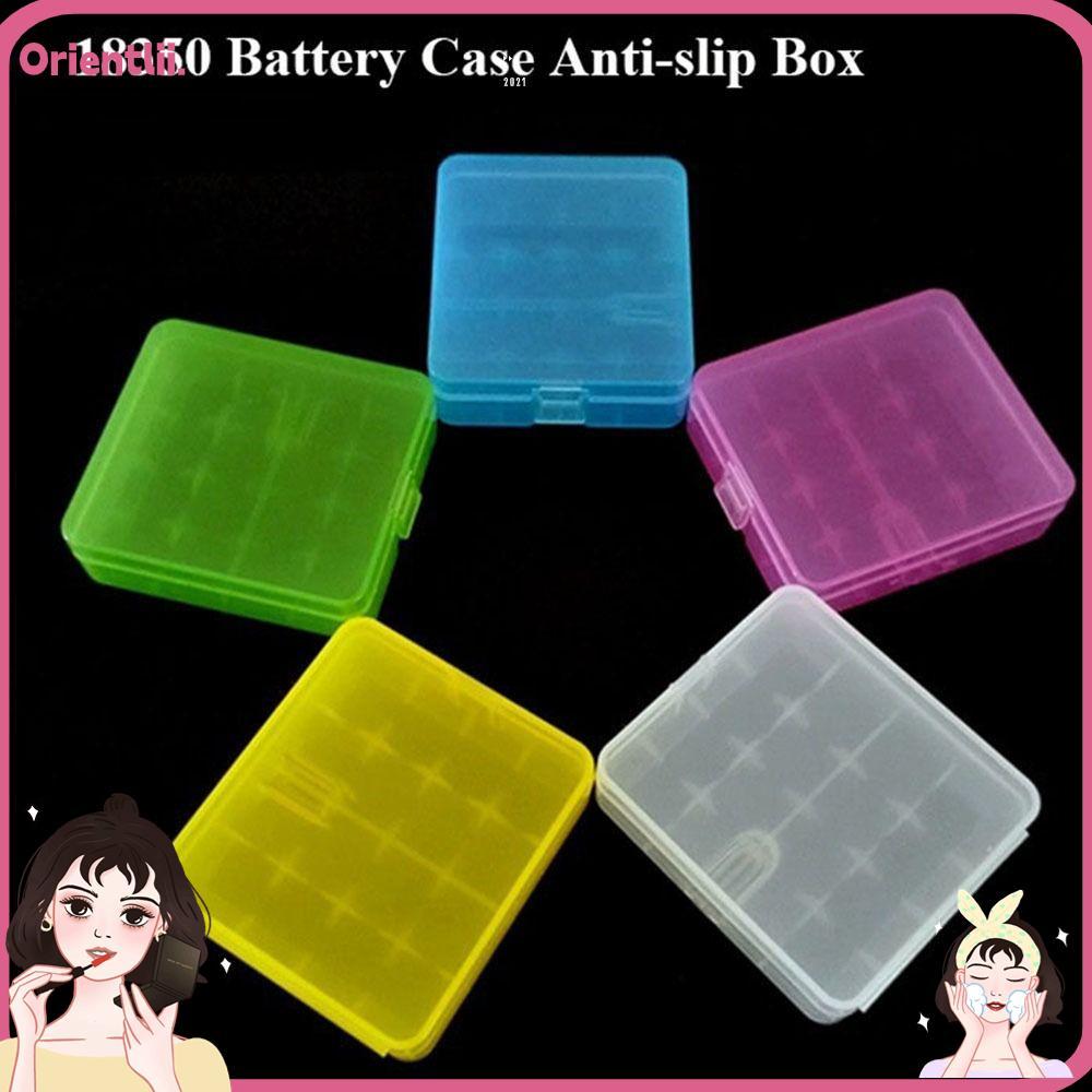 กล่องแบตเตอรี่ ORIENTTK 18650, แบตเตอรี่กันลื่น AA AA AA 4 ก้อน, ที่ใส่แบตเตอรี่พลาสติกคุณภาพสูง Sto