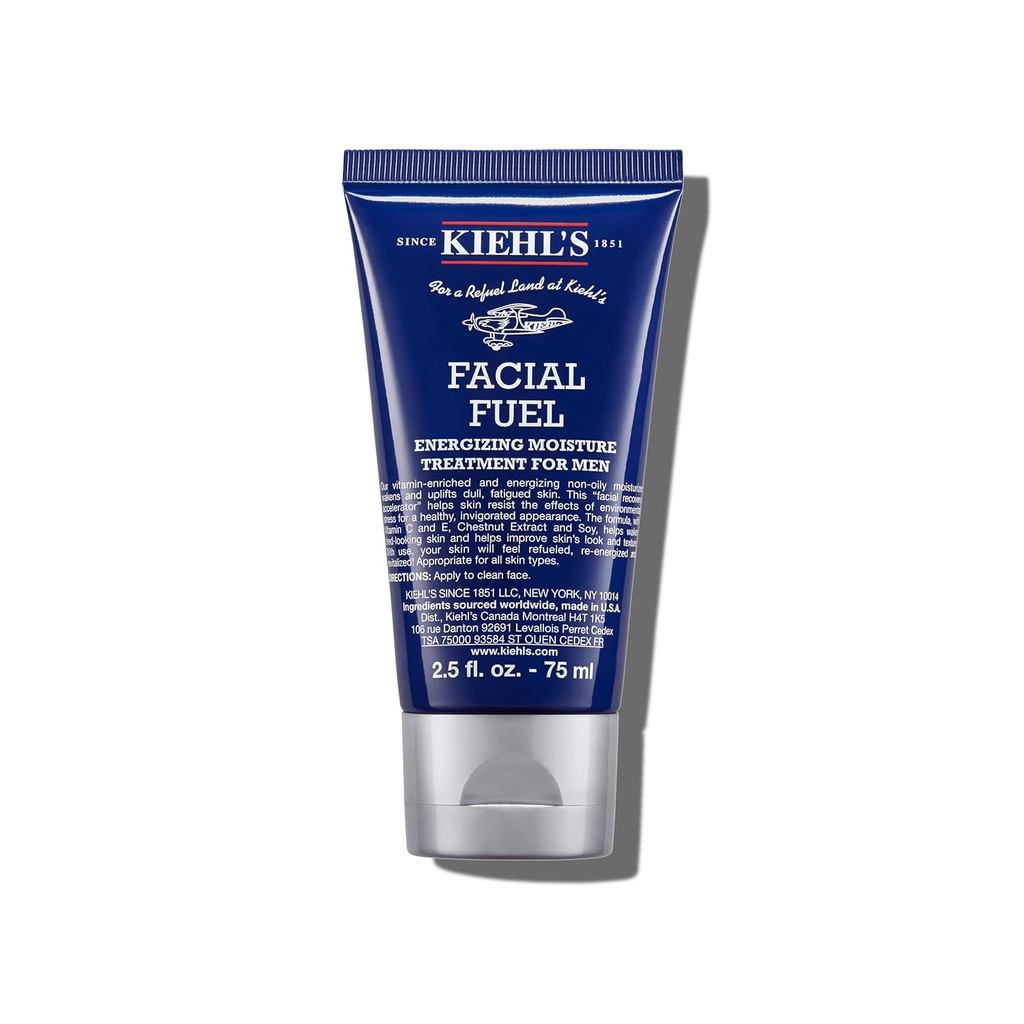 Kiehls Facial Fuel Moisturizer ครีมทาหน้าผู้ชาย พร้อมวิตามินซีและคาเฟอีนที่บรรจุสารต้านอนุมูลอิสระเพ