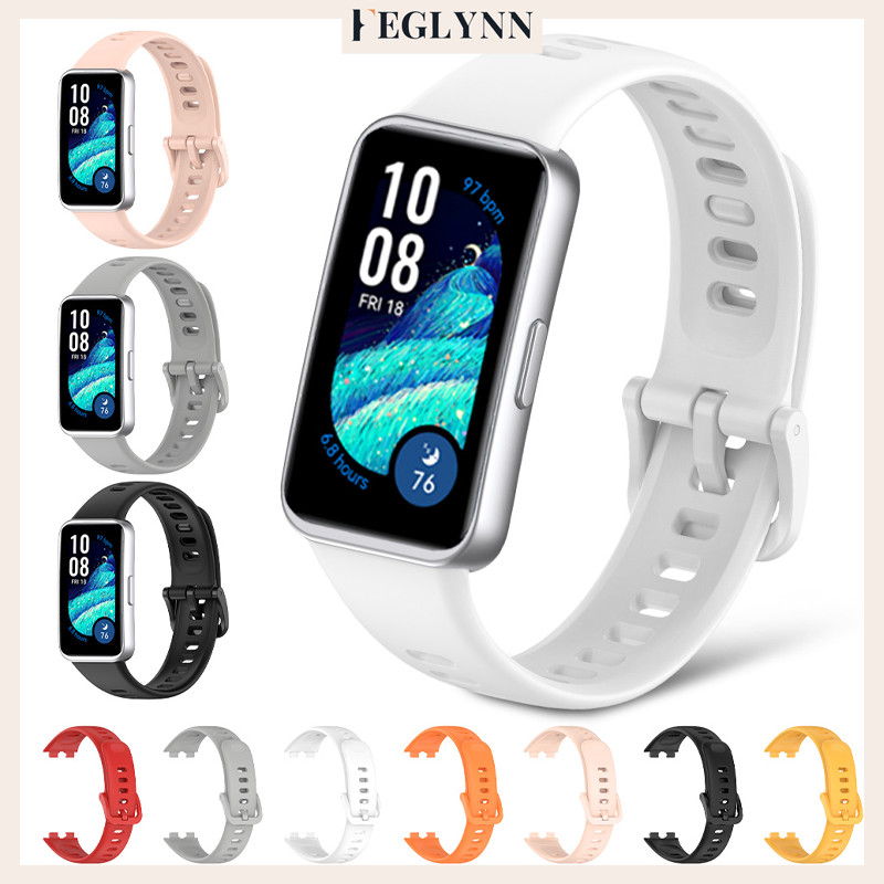 วงกีฬาซิลิโคน for Smartwatch Huawei Band 10/9/8 NFCซิลิโคนที่ระบายอากาศและแฟชั่นแถบอุปกรณ์เสริม for Huawei Band 10/9/8