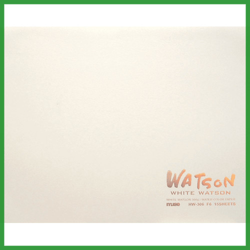 มิวส์ กระดาษสีน้ำ ไวท์วัตสันบล็อก 300g