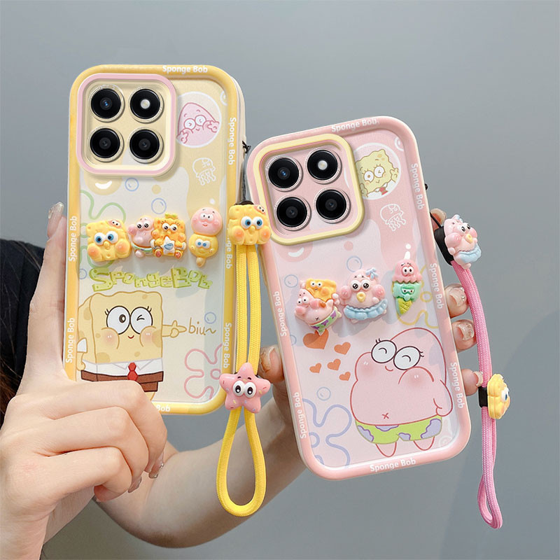 เคส Honor X8 5G เคส Honor X6 5G เคสการ์ตูนโทรศัพท์ Cass สามมิติน่ารักนุ่มเคสโทรศัพท์ B-XX-TYGZ2