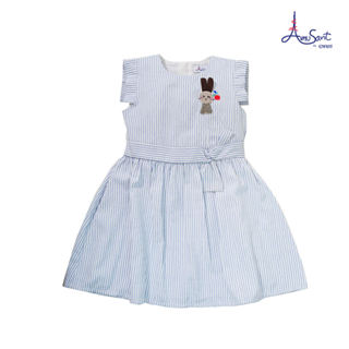 Amusantชุดเดรสกระโปรงผ้าทอลายสำหรับเด็กหญิงสำหรับ6-14ปี EK7J…