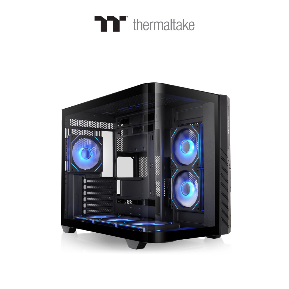 CASE THERMALTAKE Vision 330 CR ARGB BLACK / SNOW TEMPELED GLASS