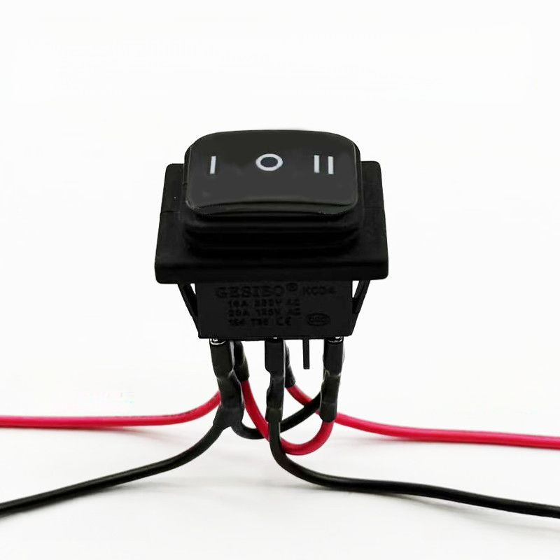 ☽ ☾ สวิตช์ควบคุมมอเตอร์กระแสตรง 12V/24V/36V/48V หมุนซ้าย-ขวา ขับ-หยุด-ถอย 6ขา 3ระดับ ใช้ยก-ลด