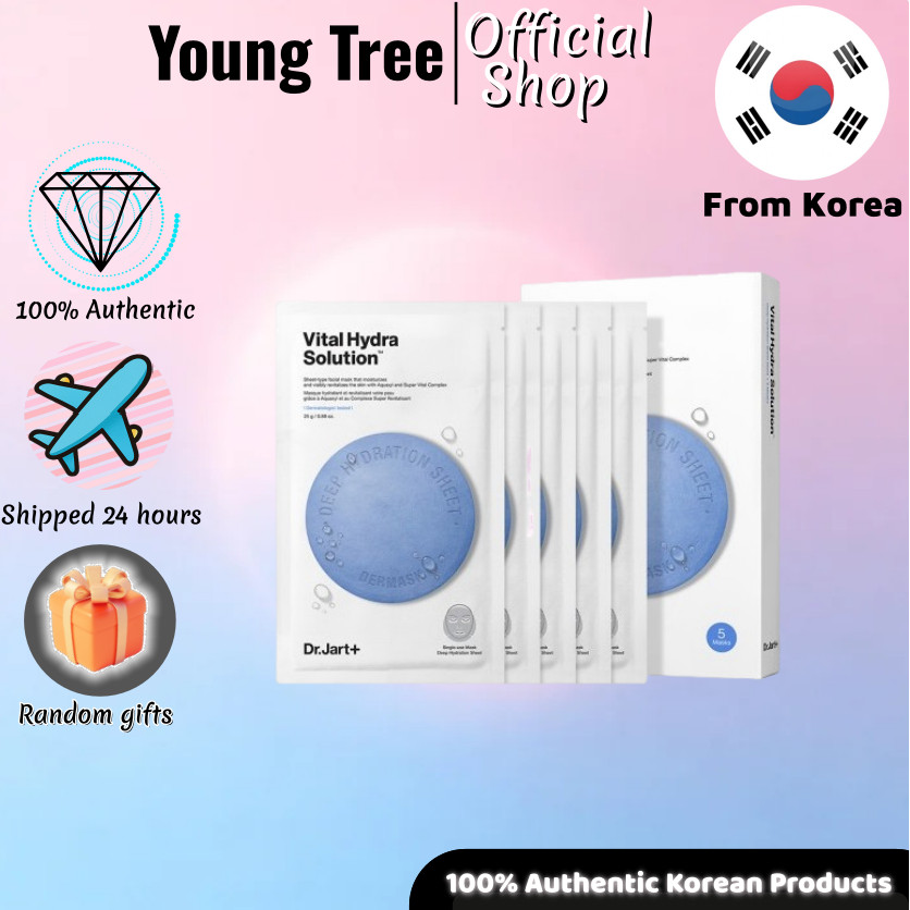 [Dr.Jart+] Dermask Water Jet Mask 25g * 5ea/ความชุ่มชื้นอย่างล้ําลึก ล็อคน้ําและความชุ่มชื้น