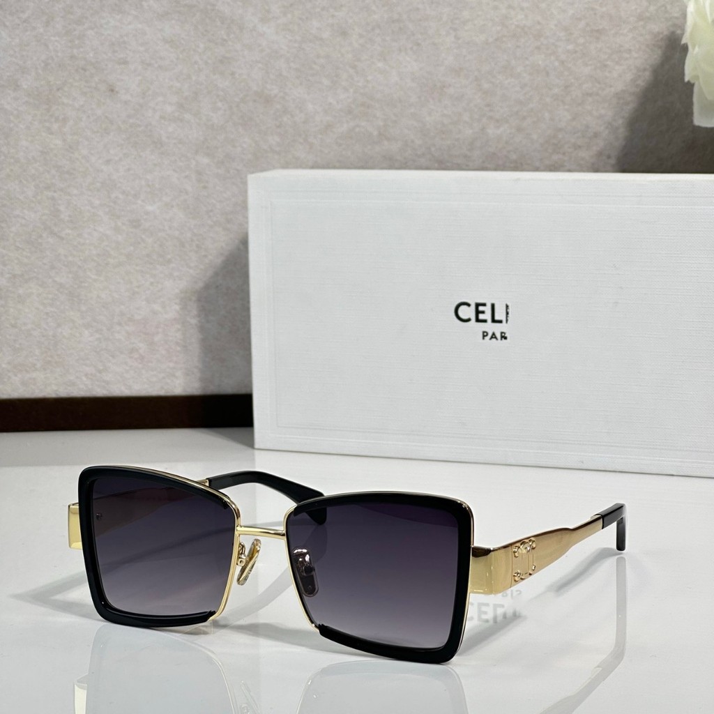 CEL แว่นตากันแดด CAT EYE สไตล์เรโทร อบอุ่นทันสมัย เฟรมบางเฉียบ CL 40338F