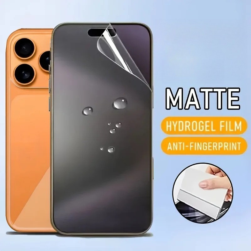 2in1 Matte Frosted Hydrogelฟิล์มสําหรับApple iPhone 17e 17 Air Pro Maxโทรศัพท์ด้านหน้า + Back Screen