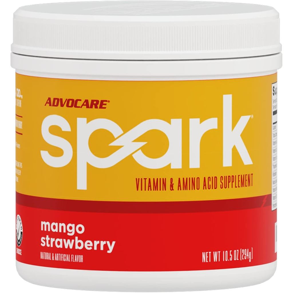 AdvoCare Spark อาหารเสริมวิตามินและกรดอะมิโน -- Focus & Energy Drink Powder ผสม, ประกอบด้วยวิตามิน A