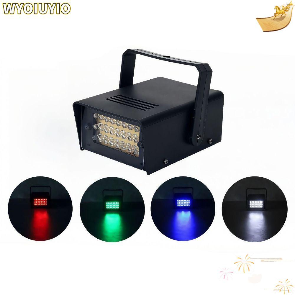 WYOIUYIO Strobe Party Lights, Super Bright แฟลช LED Strobe Light, Professional 24LED Flash Light Par