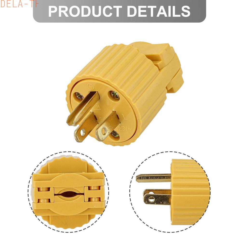 15A Plug Connector Large Contact Area Nylon PA66 Shell Easy Installation
