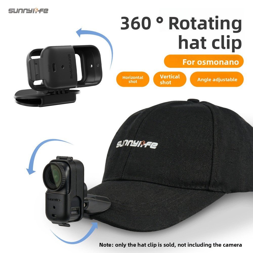 ReadyStock|Sunnylife Cap Clip Mount สําหรับ DJI Osmo Nano POV หมวกคนแรก Brim Head Mount Action Camer