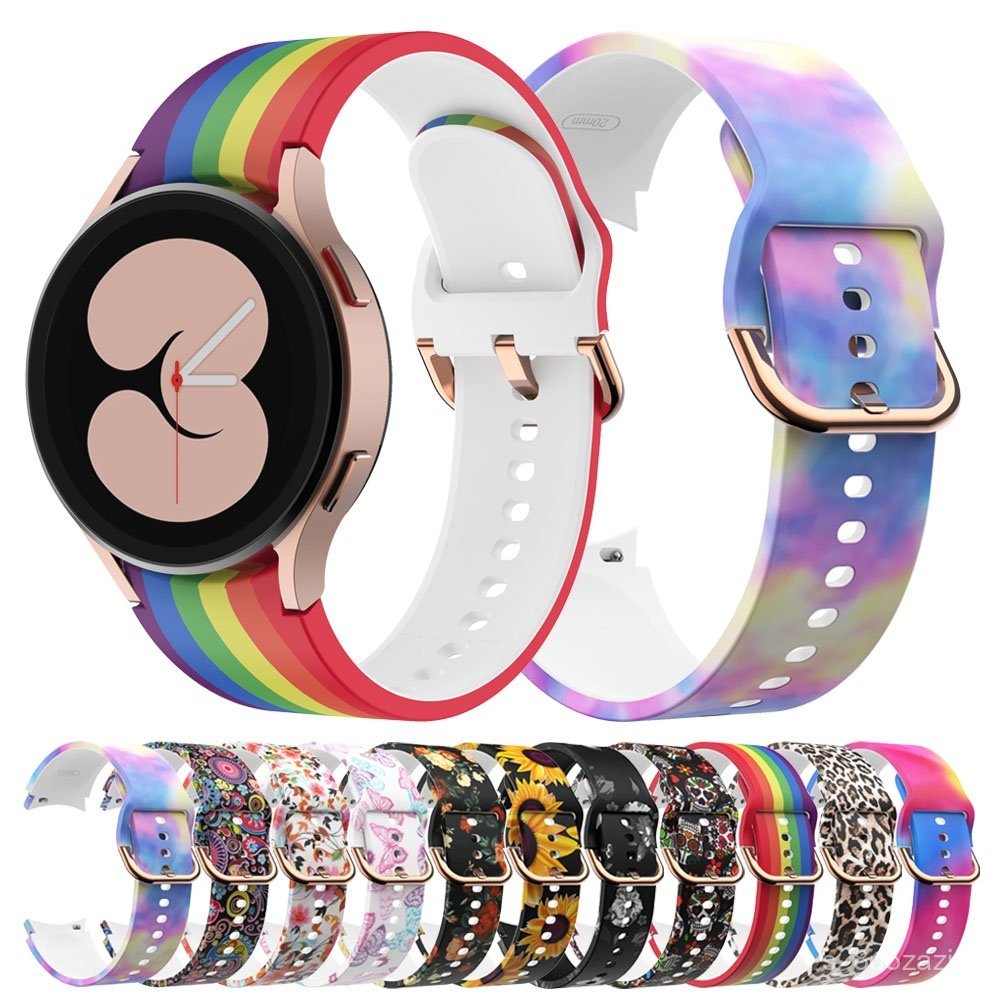 Silicone Strap Replacement Watch Band Colorful Bracelet for Galaxy Watch 7 FE 6 5 Pro 4 44mm 40mm 45