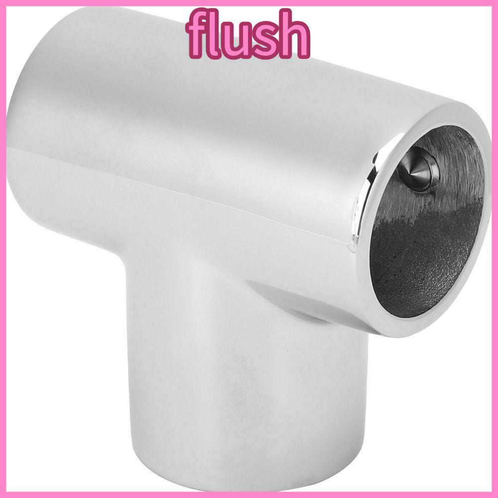 FLUSH ขั้วต่อท่อ, Marine Grade 316 Stainless Boat Handrail Tee, Heavy-Duty Polishing 90 องศา Deck Ha