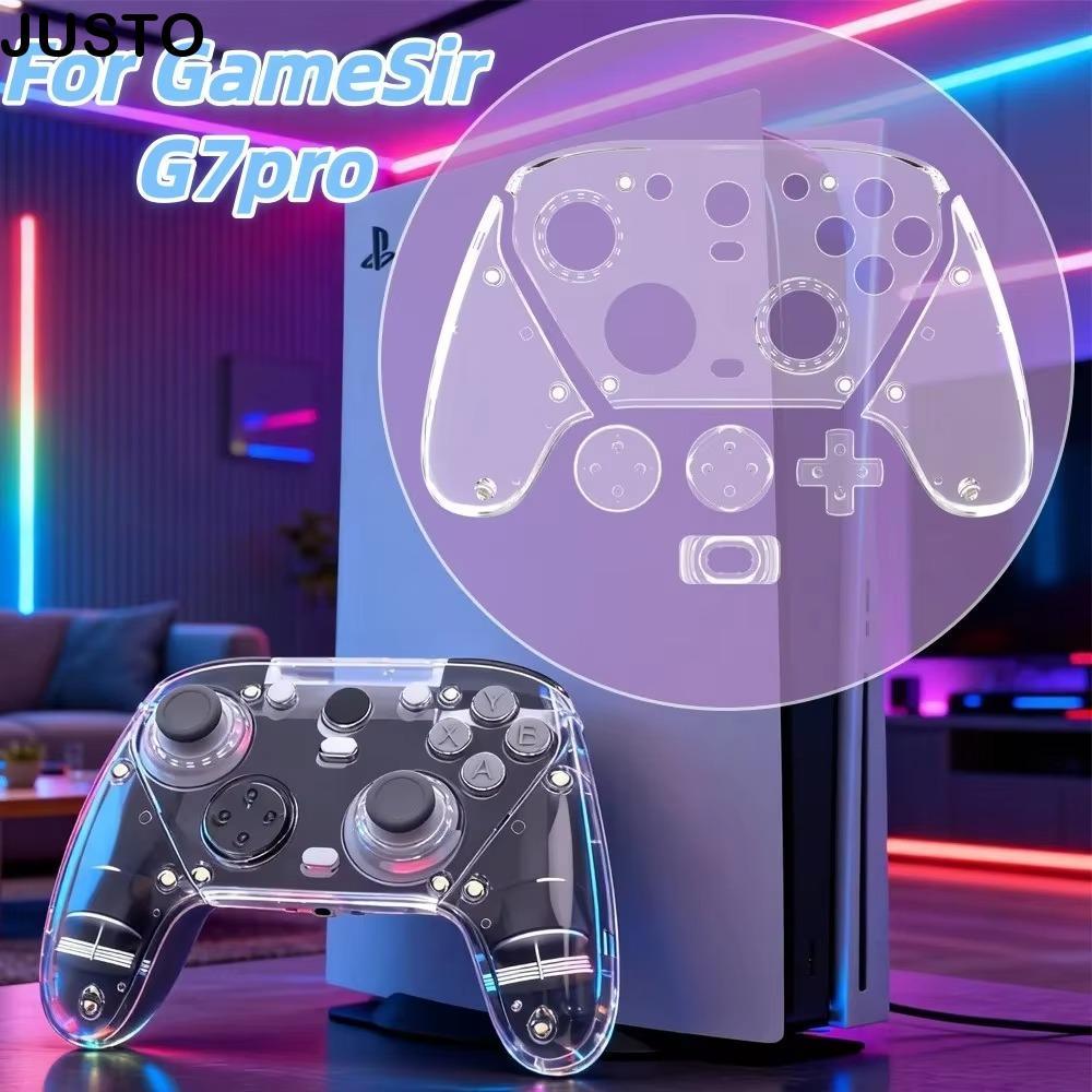 JUSTO Gaming Controller ป้องกัน, แม่เหล็กตกแต่งด้านหน้า Faceplate, เปลี่ยนฝาครอบโปร่งใสสําหรับ GameS
