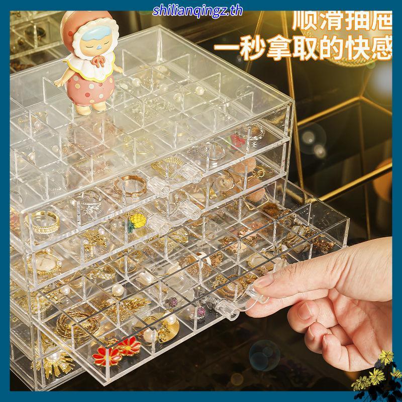 √ กล่องเก็บเล็บ √ [1441 คนสรรเสริญ] กล่องเก็บต่างหูเครื่องประดับขนาดใหญ่-ความจุหลายชั้นช่องกล่องเครื