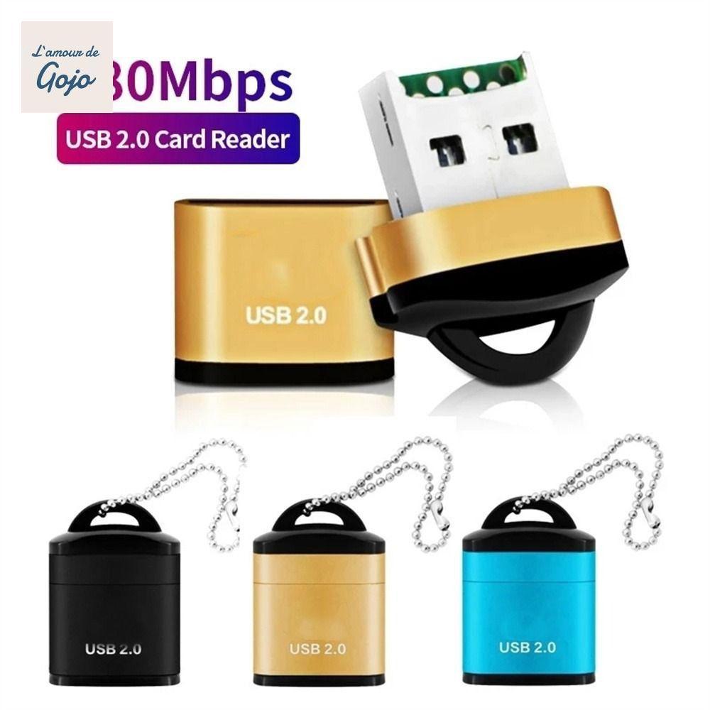 อะแดปเตอร์ USB GOJO USB Micro แบบพกพา Micro SD/TF สําหรับอุปกรณ์เสริมแล็ปท็อป USB 2.0 Mobile Phon กา