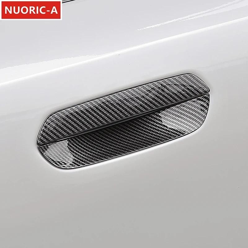 มือจับประตูกรอบตกแต่งฝาครอบสําหรับ BMW 5 Series i5 G60 2024 จัดแต่งทรงผมรถ Doorknob อุปกรณ์เสริมภายน