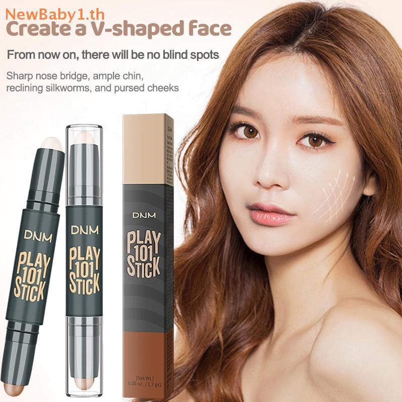 BABYONE แต่งหน้าสองหัว High V Face คอนซีลเลอร์ Contouring Bronzers Highs ปากกาเครื่องสําอาง 3D แต่งห