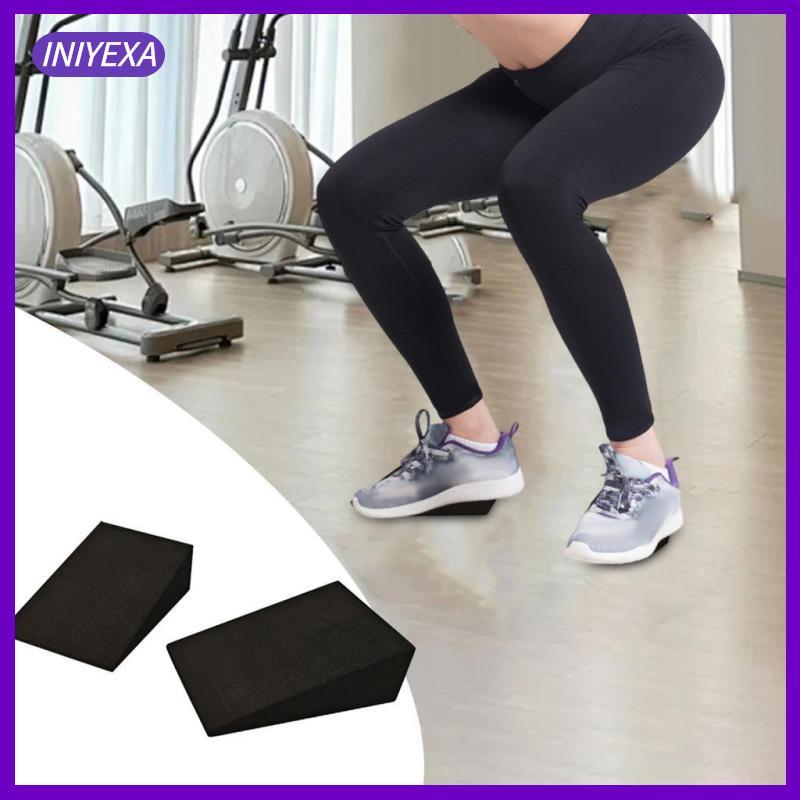 [Iniyexa] 2x Squat Wedge Block Yoga Block สําหรับยกน้ําหนัก Home Gym เพาะกาย