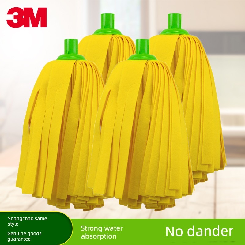ไม่ถูพื้น ผ้าถูพื้น 3m 3M Sigao Mop Replacement Wear-Resistant Absorbent Mop One Mop Clean Non-Woven